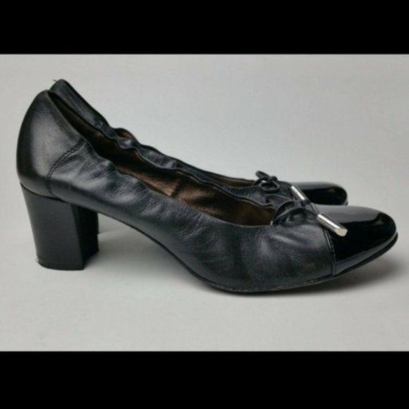 SOLD AGL Patent Leather Cap Toe Size 38.5 8.5 7.5 - Picture 3 of 8